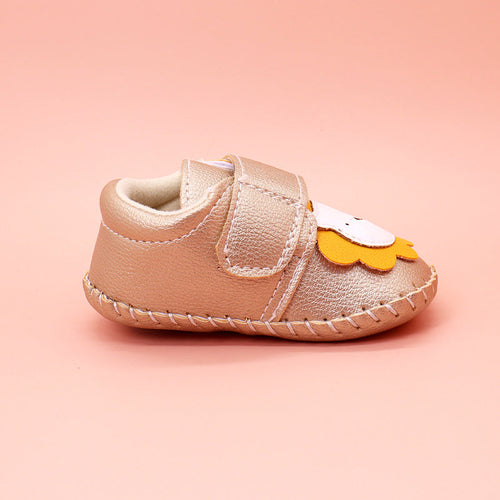 Baby Bear Patched Pattern Soft Sole Toddler Shoes Indoor