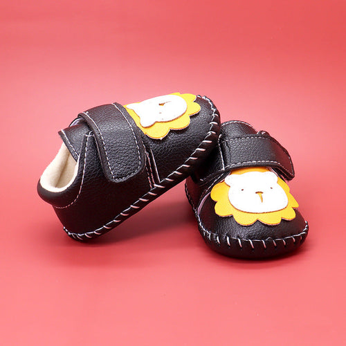 Baby Bear Patched Pattern Soft Sole Toddler Shoes Indoor