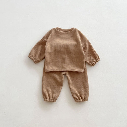 Infant Baby Bear Head Long-sleeved Pants Sets
