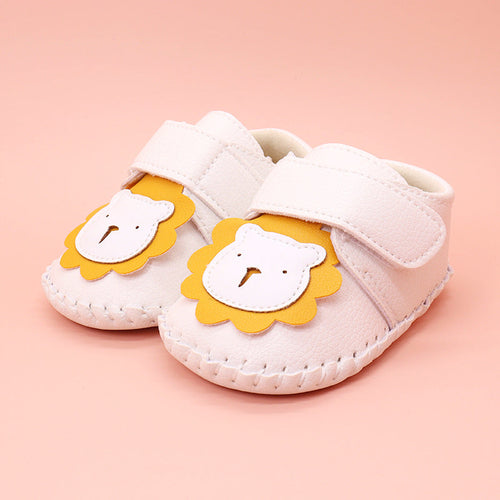 Baby Bear Patched Pattern Soft Sole Toddler Shoes Indoor