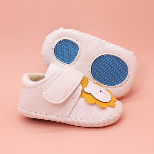 Baby Bear Patched Pattern Soft Sole Toddler Shoes Indoor
