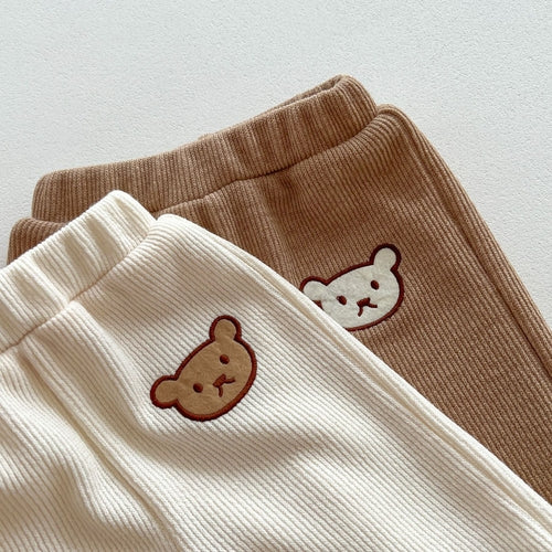 Infant Baby Bear Head Long-sleeved Pants Sets